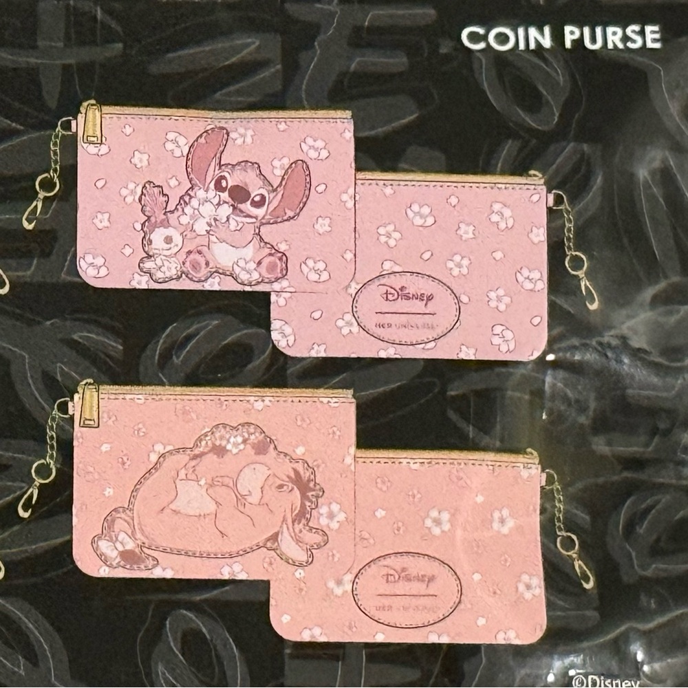 Disney Blind Bag Cherry Blossom Character Collectible Zip Coin Purse NWT - Picture 3 of 5